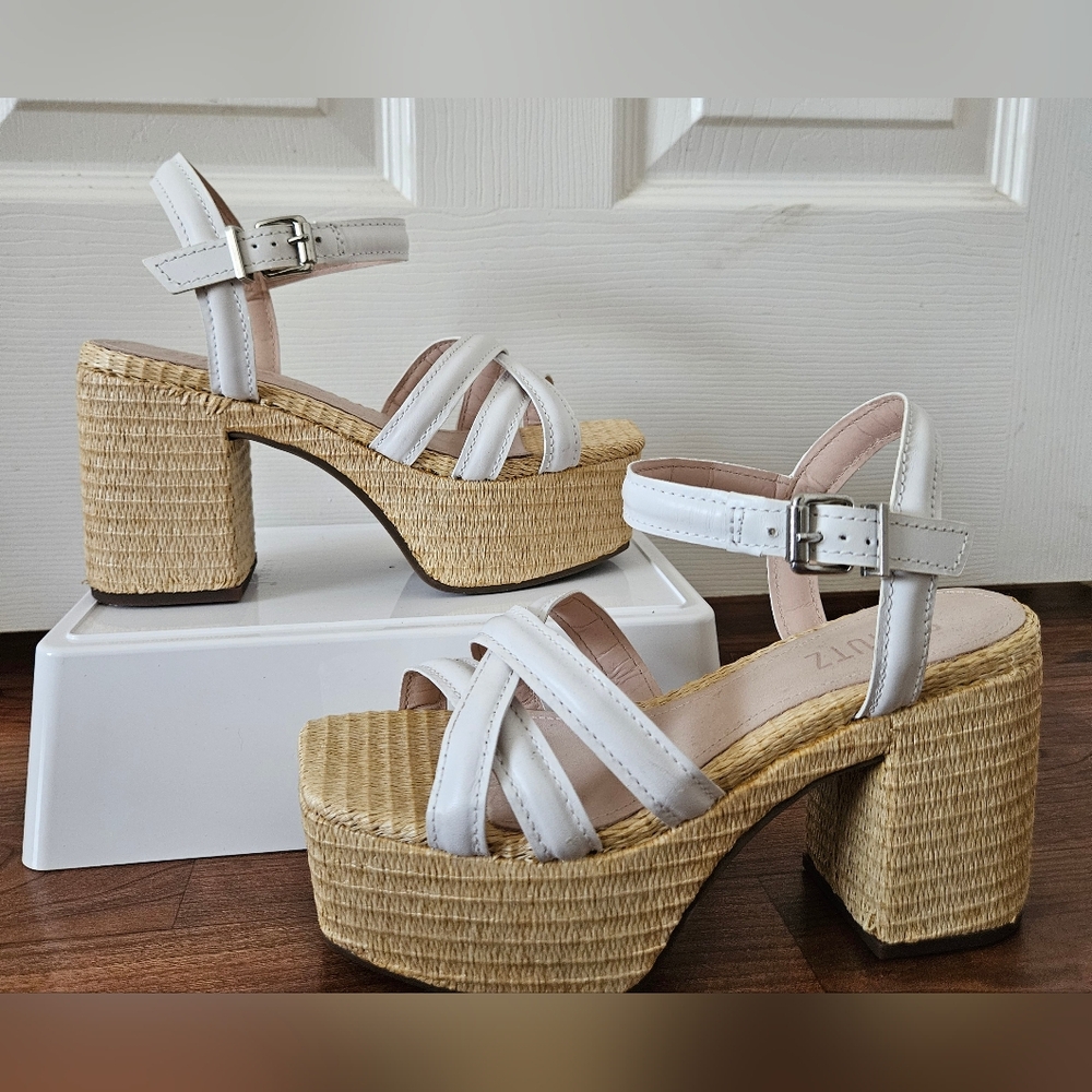 Shutz Stacie Sandals in white